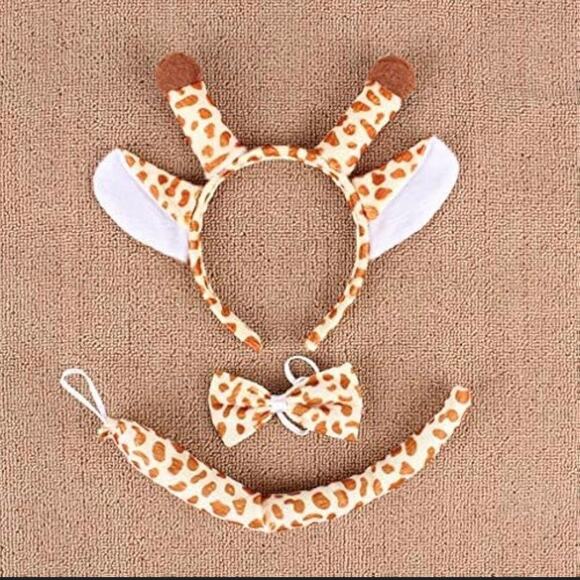 No brand Other - Giraffe Headband Bowtie Tail 3pc Set